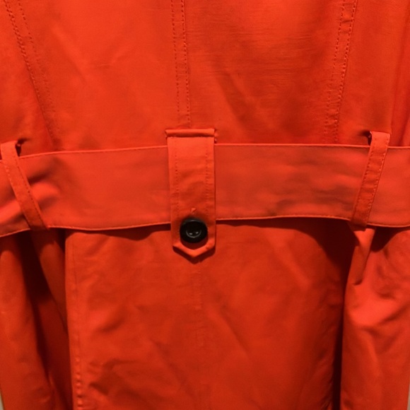 NWOT Worthington M/L Rain/Trench Coat Orange/Tan Satin Lined Nice - Picture 7 of 8